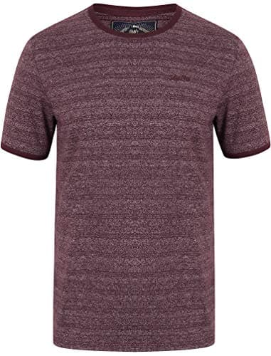 Image of Tokyo Laundry Winkworth Grindle Striped Crew Neck T-Shirt - Plum Perfect - S