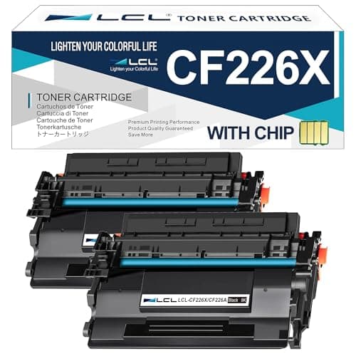 Image of LCL 26A 26X CF226A CF226X CRG021II High Yield (2 Black) Compatible Toner Cartridge Replacement for HP LaserJet Pro M402 M402n M402d M402dn M402dne M402dw MFP M426 M426dw Compatible for Canon pf158fn