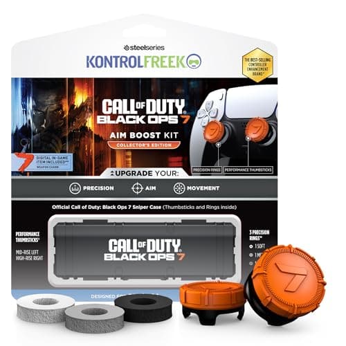 Image of KontrolFreek Call of Duty: Black Ops 7 Aim Boost Kit | Collector’s Edition for PlayStation 5 (PS5), PlayStation 4 (PS4) Controller | Orange and Black