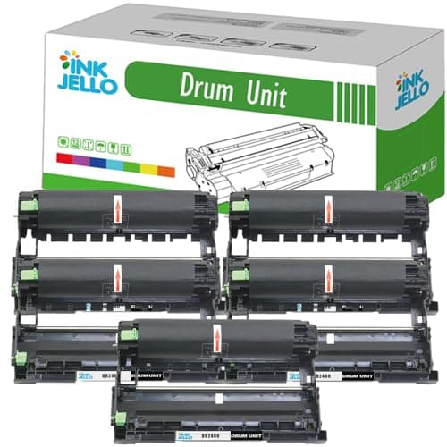 Image of Inkjello DR2400 Drum Unit Replacement For Brother DR2400 Compatible with Brother DCP-L2510D DCP-L2530DW DCP-L2550D HL-L2310D HL-L2375DW MFC-L2710DN MFC-L2710DW MFC-L2730DW MFC-L2750DW Black (5-Pack)