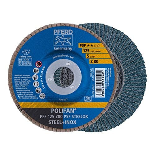 Image of Pferd Flap Disc with 125 mm Diameter - Grain / Range