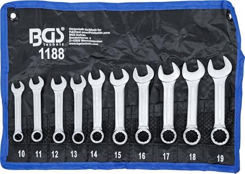 Image of BGS 1188 | Combination Spanner Set | extra short | 10 - 19 mm | 10 pcs.
