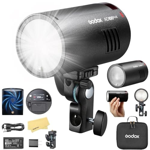 Image of GODOX AD100 Pro II AD100Pro II 2.4G TTL1/8000 HSS 100W Pocket Flash,2850mAh Battery,60-100 Consecutive Full Power Pop,Color-Coded Group,0.01-1.5s Recycle for Canon Sony Nikon Fuji Olympus Panasonic