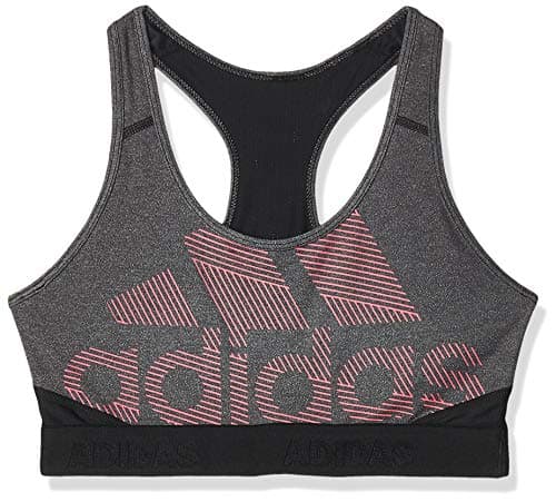 Image of Adidas Women Drst Ask Bos Sports Bra - Black/Heather/Real Pink S18, X-Small