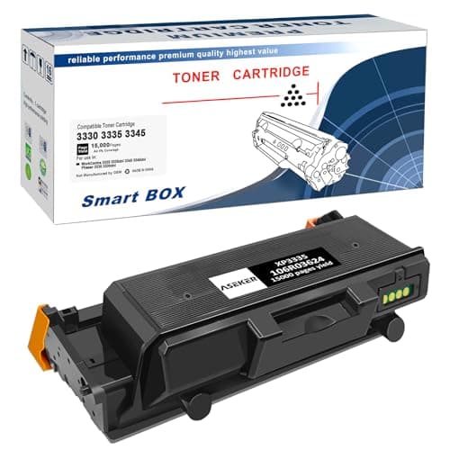 Image of ASEKER Compatible 3330 3335 3345 Toner Cartridge 15000 Pages for Xerox WorkCentre 3335dni 3345dni Phaser 3345vdni 3330dni Printer Extra High Yield 106R03624 ( 1-Black )