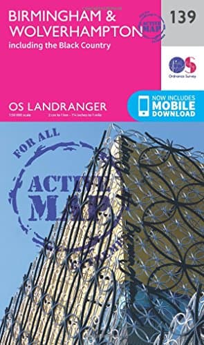 Image of Birmingham & Wolverhampton Map | Weatherproof | The Black Country | Ordnance Survey | OS Landranger Map 139 | England | Walks | Cycling | Days Out | Maps | Adventure (OS Landranger Active Map)