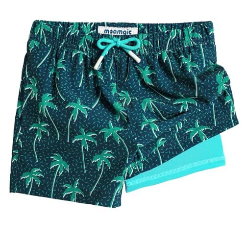 Image of MaaMgic Boys Swimming Shorts 2T-14 Years Stretchy Quick Dry Boys Swim Trunks Anti Chafe Boxer Brief Swimsuits with Pockets