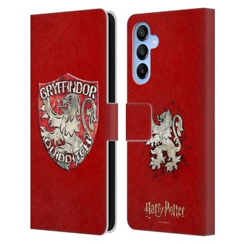 Image of Head Case Designs Officially Licensed Harry Potter Gryffindor Quidditch Badge Prisoner Of Azkaban V Leather Wallet Case Compatible With Samsung Galaxy A16 5G