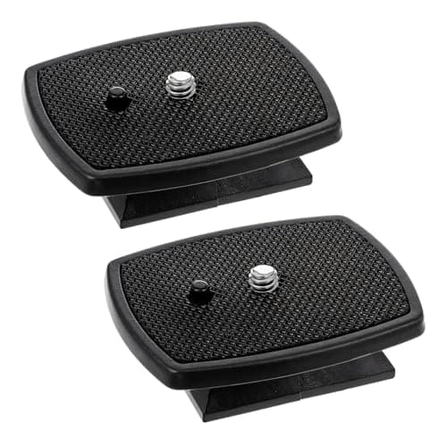 Image of 2 Pack Tripod Quick Release Plate, Universal Camera Quick Release Plate with Screws, Tripod Camera Mount Adapter for Most Tripods