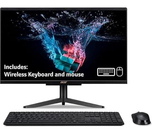 Image of ACER Aspire C22-1600 21.5'' All-in-One PC - Intel® Celeron®, 256 GB SSD, Black