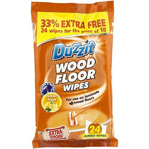 Image of DUZZIT WOOD FLOOR WIPES EXTRA LARGE WIPES PACK OF 4 (4)