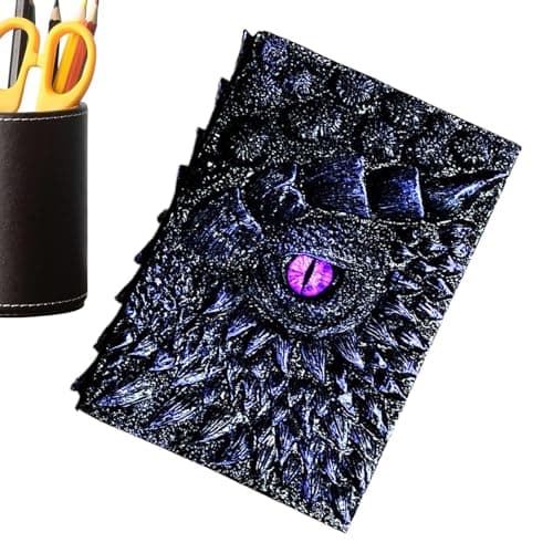 Image of Genérico Dragon Eyes Journal - Embossed Quadene Journal with Dragon Eyes | Vintage Embossed Notebook | Sketchbook to Write, Hardcover Journal Notepad, Notebook