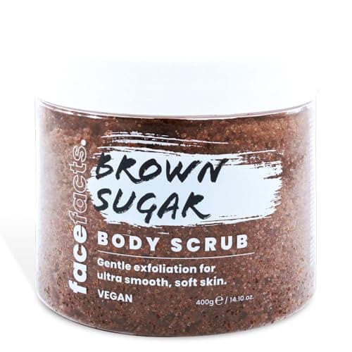Image of Face Facts Body Scrubs | Brown Sugar | Exfoliates + Softens |400g, 400 g (Pack of 1)