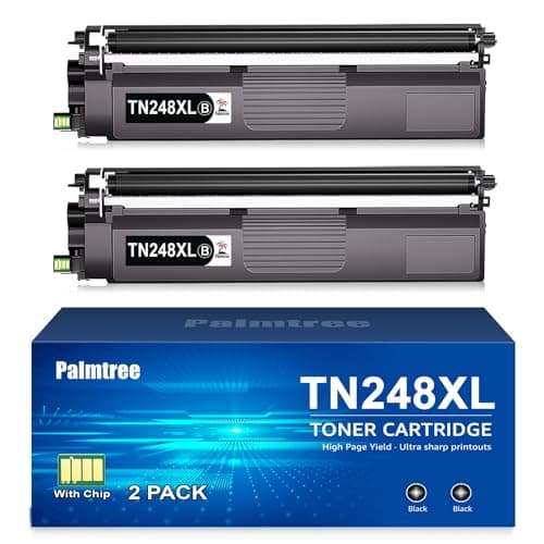 Image of Palmtree TN248XL Black Toner Cartridges TN248BK Compatible Brother HL-L3220CWE Toner Brother DCP-L3520CDWE Brother DCP-L3560CDW Brother HL-L3240CDW Toner Brother MFC-L3760CDW MFC-L3740CDWE TN248XLBK