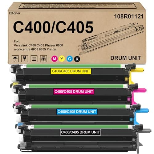 Image of Versalink C400 C405 Drum Unit Ultra Remanufactured 108R01121 Imaging Unit Replacement for Xerox Versalink C400 C405 Phaser 6600 6605 6655 Printer(4-Pack)