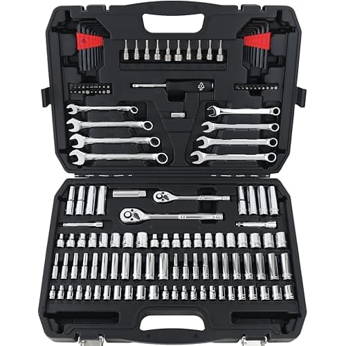 Image of Amazon Basics Mechanic's Socket Set - 145- Piece
