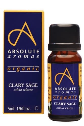 Image of Absolute Aromas Organic Clary Sage Essential Oil 5ml - 100% Pure, Natural, Undiluted and Cruelty-Free - for use in a Diffuser or Aromatherapy Blends