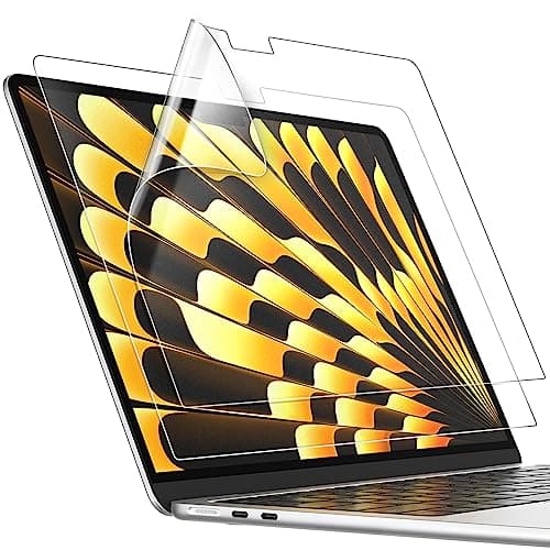 Image of JETech Screen Protector for MacBook Air 15-Inch (M2-M5, 2023-2026), Anti-Glare PET Matte Film, Anti-Fingerprint, 2-Pack