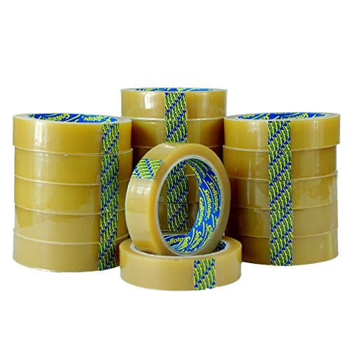Image of 18 x Sellotape Original Golden Tape Roll Clear Non Static Easy Tear Tape 24mm x 50m - No Need for Scissors - Ideal for Home, Office or School Use.