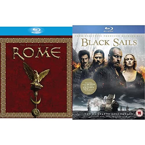 Image of Rome: The Complete Collection [Blu-ray] [2005] [2007] & Black Sails: The Complete Collection (Seasons 1-4) [Blu-ray]