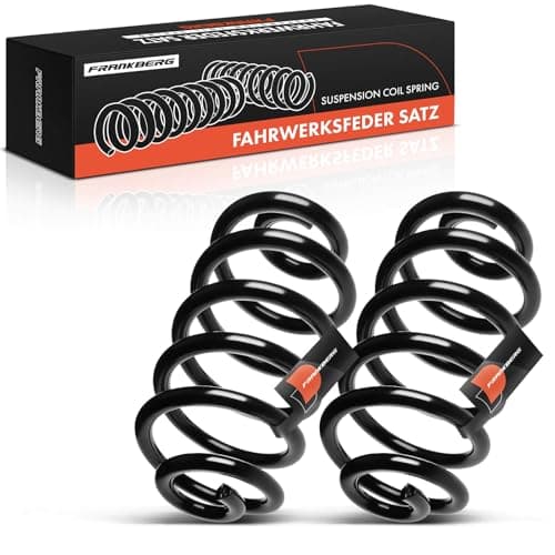 Image of Frankberg 2x Coil Spring Rear axle Compatible with A4 2000-2007 A4 Avant 2001-2004 Replace# 14950813
