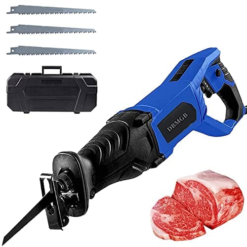 Image of Bone Saw, Commercial Butcher Meat Band Saw for Cutting Frozen Meat and Bones, 6 Speed Adjustable, Portable and Powerful