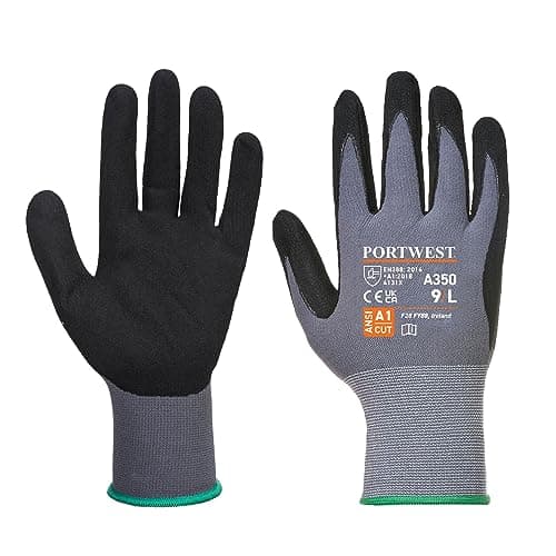 Image of Portwest A350 Flexible DermiFlex Glove Black, Large