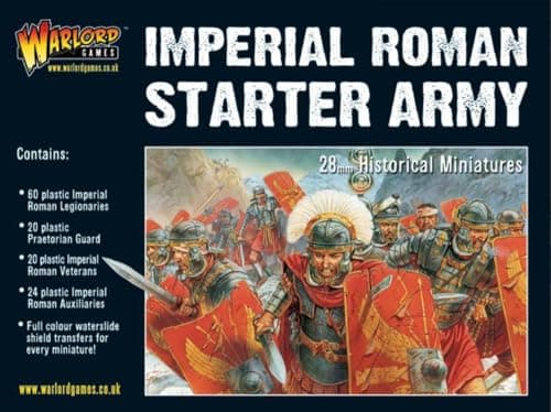 Image of Warlord Games Imperial Roman Starter Army - 28mm Scale Plastic Miniatures for Hail Caesar Highly Detailed Ancient Era Miniatures for Table-top Wargaming
