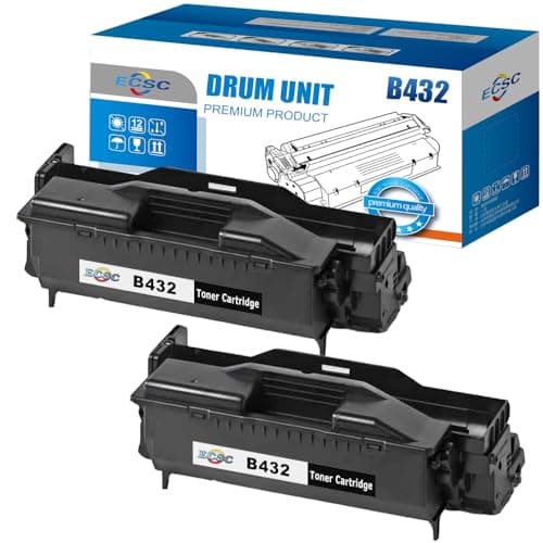 Image of ECSC Drum Unit B432 Fits For OKI B411 B411D B411DN B412DN B431 B431D B431DN B432DN B512DN MB461 MB471 MB471W MB472DNW MB491 MB491DN MB492DN MB562DNW (Black 2-Pack)