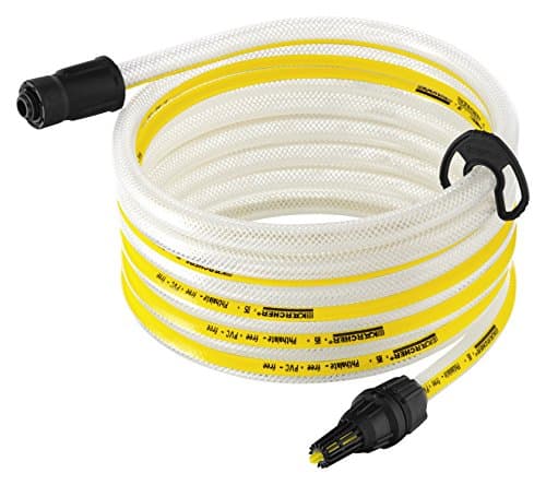 Image of Kärcher 26431000 5 m Suction Hose and Filter for Pressure Washer Accessory, White, Yellow
