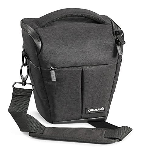 Image of Cullmann - 90340 - Malaga Action 200 Camera bag with carrying strap, black - inside dimensions 160x170x100mm - suitable for DSLR cameras with lens - Holster Camera Case