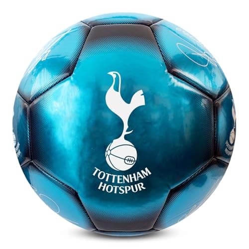 Image of Hy-Pro Officially Licensed Tottenham Hotspur FC Classic Signature Football – With Metallic Finish, Match Ball and for Training, Player Signatures – Spurs Football Size 5, Collectible for Fans