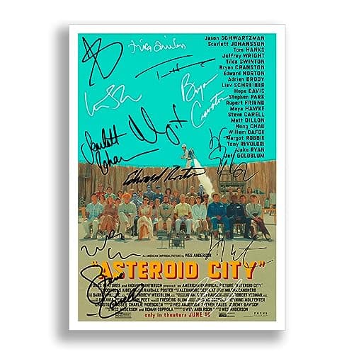 Image of Asteroid City Cast Signed Autograph A4 Poster Photo Print Framed Memorabilia Gift Wes Anderson Movie Film 2023 (A4 POSTER ONLY)