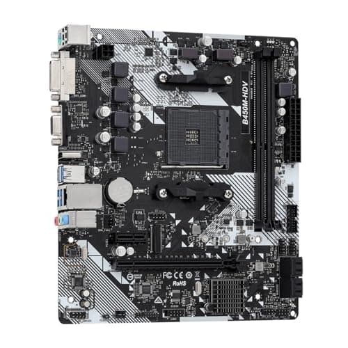 Image of desktop motherboard Fit For ASROCK B450M-HDV R4.0 AMD B450 Motherboard AM4 Support Ryzen 5 5600 5500 7 5700G 3700X 3 3200G CPU DDR4 M.2 HDMI Micro ATX