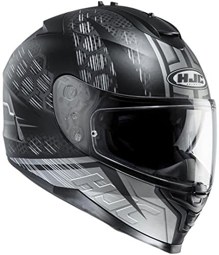 Image of HJC Motorcycle Enver Helmets, Black/White, Size S