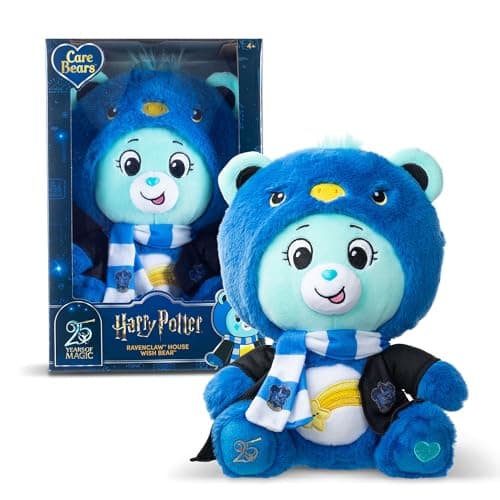 Image of Care Bears x Harry Potter Ravenclaw Wish Bear 30cm Hoodie Plush – Premium Hogwarts House Collectible, Ages 4+
