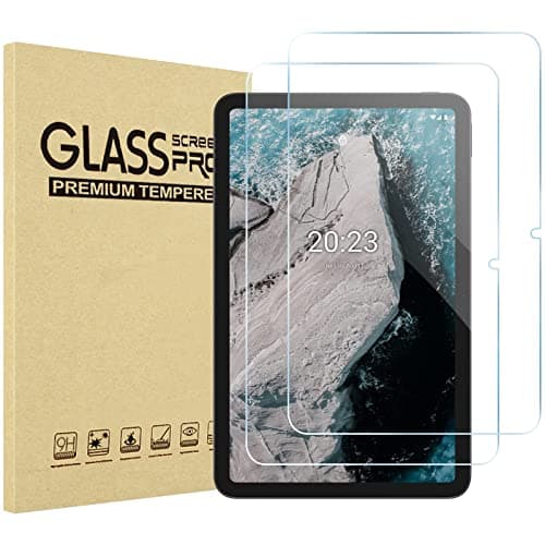 Image of ProCase Pack of 2 Tempered Glass Screen Protectors for Nokia T20 10.4 Inch (10.36 Inches) 2021 Tablet, Anti-Scratch 0.33 mm Thickness 9H Hardness