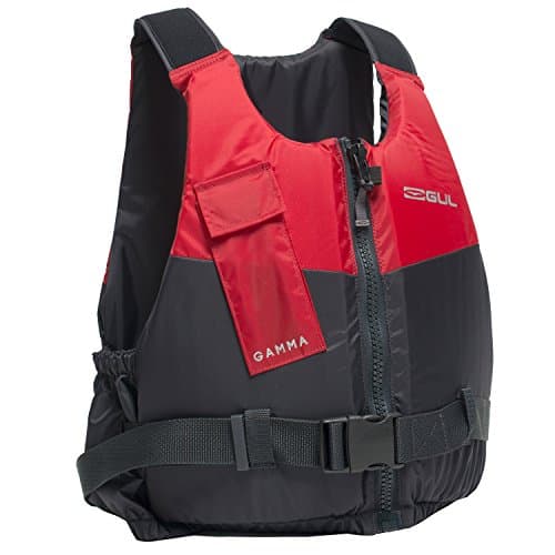 Image of Gul Gamma 50N Buoayancy Aid in Grey and Red - Unisex - Lightweight Adjustable Safety with Hard Wearing Nylon