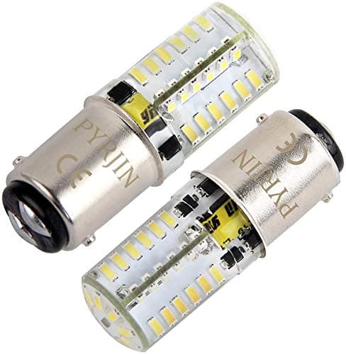 Image of Ba15d 12V 1142 Led Light Bulbs, PYJR Two Contact Base Bayonet, 5W Equivalent To 35W, Made of silicone, quite robust and waterproof, Cool White 6000K, For Rv, Boat, Caravan, Sewing Machine.(Pack Of 2)