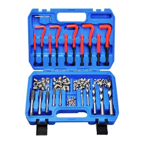 Image of Zoomtools 131pcs Thread Repair Tool Kit Set, Metric M5 M6 M8 M10 M12 with HSS Drill Thread Insert Repair Tool