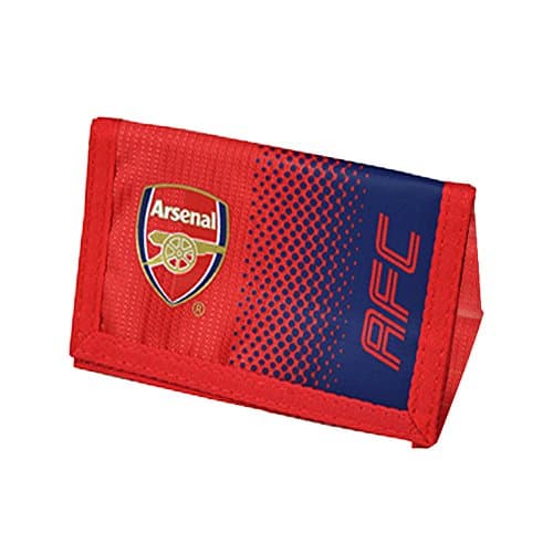 Image of Arsenal FC Official Fade Touch Fastening Football Crest Wallet (One Size) (Red/Blue)