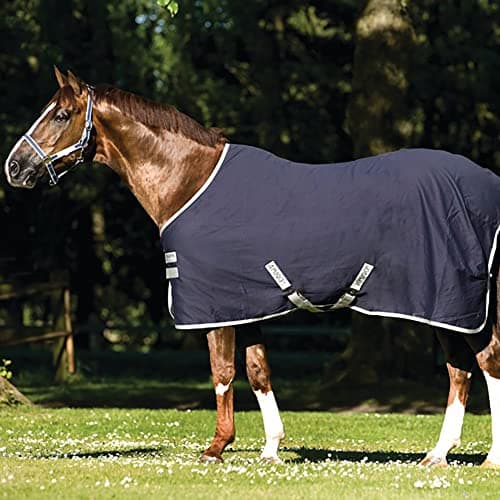 Image of Amigo Stable Sheet: Navy/Silver: 5ft9"