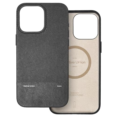 Image of Native Union (Re Classic Case 3.0 – MagSafe Compatible with Built-in Magnets – Resistant & Recycled Materials – Ultra-Durable with 6ft / 1.8m Drop Protection for iPhone 16 Pro Max (Black)