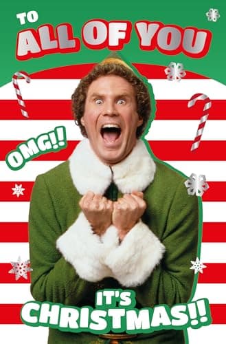 Image of Elf Christmas Card “To All” – Official Buddy the Elf Greeting Card – Funny Festive Card for Friends, Family & Fans of the Christmas Movie