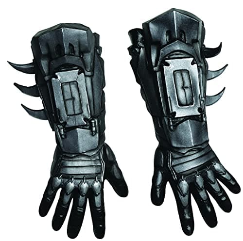 Image of Rubie's mens Arkham City Deluxe Batman Gloves Costume Accessory, Multi-Colored, One Size UK