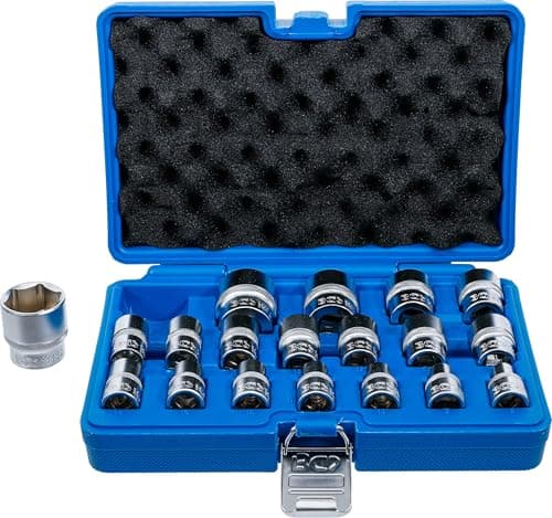 Image of BGS 9131 | Socket Set, Hexagon | 12.5 mm (1/2") Drive | 8 - 32 mm | 19 pcs.