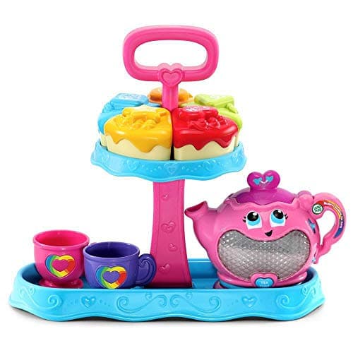 Image of LeapFrog 603203 Musical Rainbow Party Learning Toy and Pretend Play Educational Tea Set for Children with Shape Sorter, Lights and Songs, Multi-Colour,115 x 300 x 273 millimeters