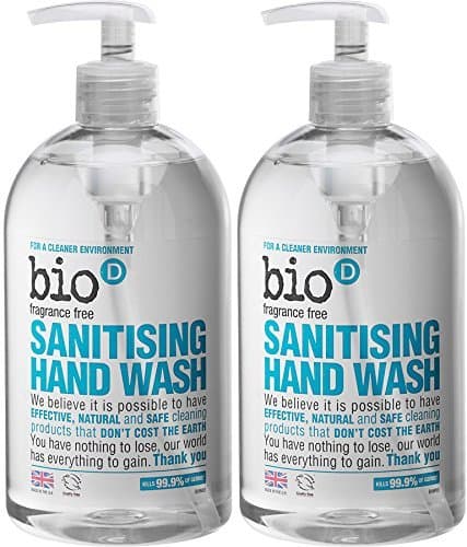 Image of (2 Pack) - Bio-D - Sanitising Hand Wash | 500ml | 2 PACK BUNDLE