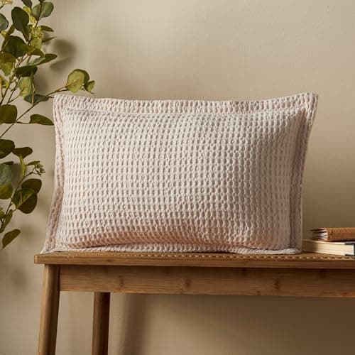 Image of Pineapple Elephant Jaipur Chunky Waffle Cotton 30x50cm Cushion Natural