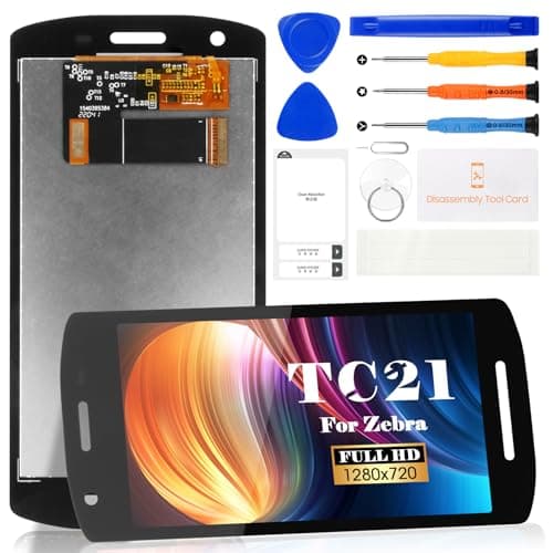 Image of For Zebra TC21 Screen Replacement for Zebra TC26 LCD Digitizer Repair Kits for Zebra TC21/TC26 Touch Screen Display Assembly Replacement (Black)